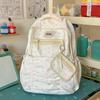 Schoolbag Korean Ins Wind Backpack Female Niche Design Star Large Capacity Junior High School Bag Girl Student Versatile Backpack