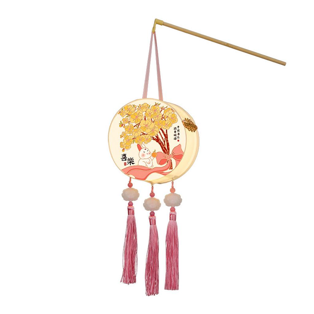 Handheld Lanterns for Traditional Chinese Celebration Waterproof Moon Festival Light with Soft Lighting Home Decoration