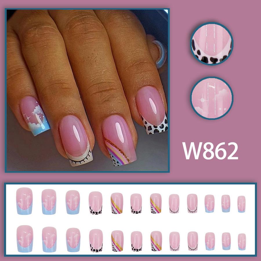 Trendy Gradient Sweet Girl High-End Wearable Nails Collection
