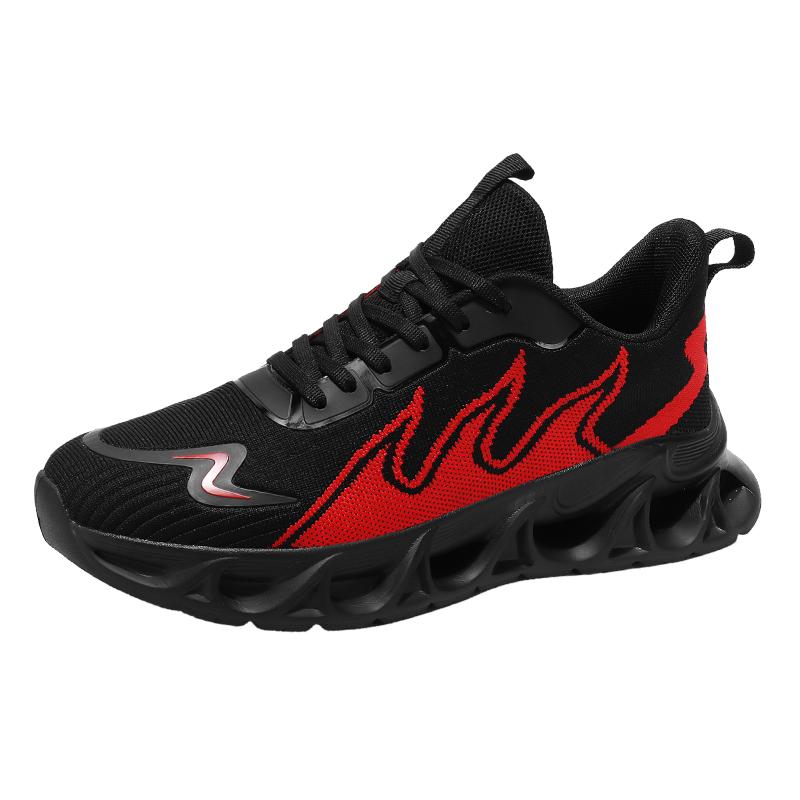 Fashion Running Shoes For Men 2025 Summer Lightweight Mens Sports Shoes Cushioning Jogging Breathable Sneakers Black Red Size 46