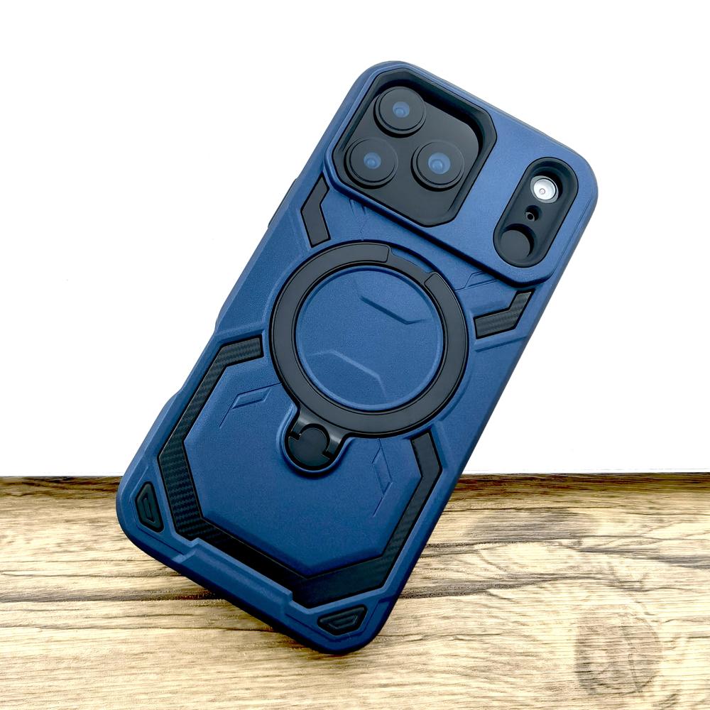 Shockproof Armor Magsafe Case for iPhone 17 16 15 14 13 12 Pro Max Mag Safe Wireless Charge Stand Holder Hard Covers