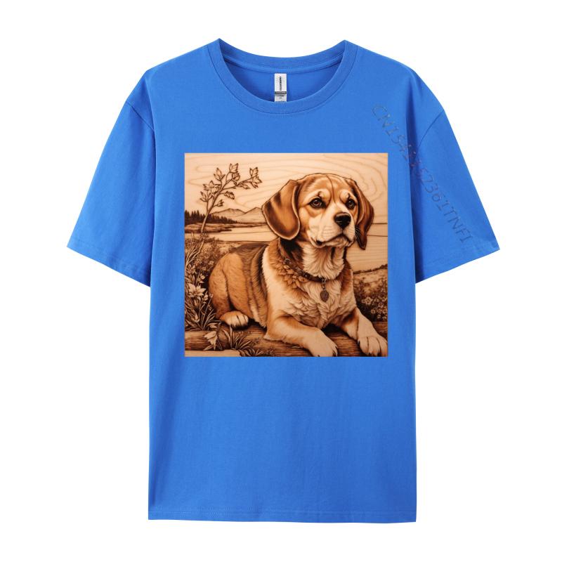Beagle The Charm of Wood Tshirt A Funny Animal Lover Gift TShirt Unisexs Fitted Printed Tops T Shirt High Street