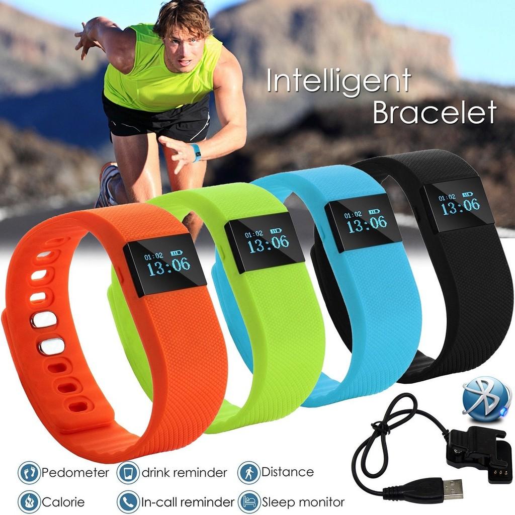 Smart Fitness Wristband For Couples With Calorie Step Counter And Digital Display