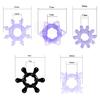 5Pcs Couple Erection Penis Cock Rings Vibrator Stimulator Enhancer Sex Toys