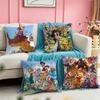 Anime DDigimon Adventure Square DoubleSided Printed Pillow Case Bedroom Bedside Pillow Sofa Cushion Cover