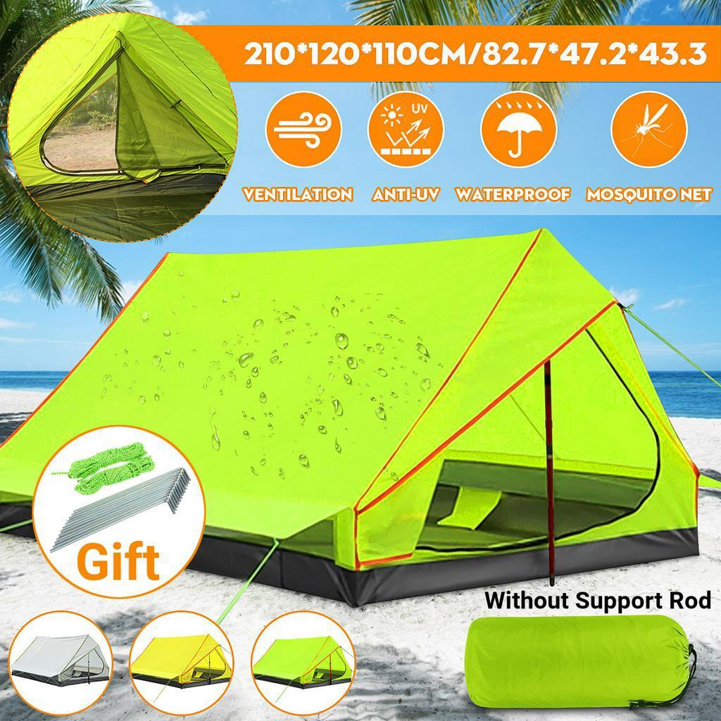1-2 Person Outdoor Camping Tent Repellent Net Tent Backpacking Solo Camping Tents NEW Ultralight Summer Double Door Mesh Tent