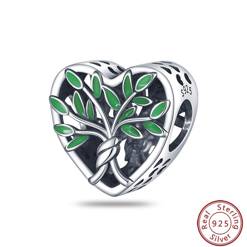 Green Series Copper Lucky Clover Avocado Cactus Spring Charms Beads 3Mm Diy Fine Jewelry Making