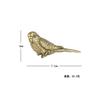 1 Pcs Antique Solid Brass Magpie Figurine - Cute Tea Pet Bird Décor for Office Desk Vintage Handcrafted Collectible Ornaments