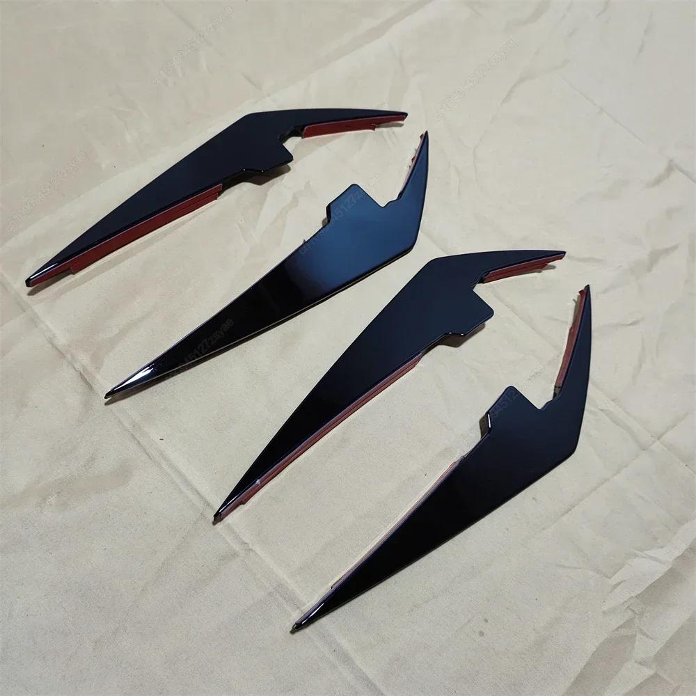 For BMW G20 G21 318i 320i 330i M340i 2022-2024+ LCI M-Sport Car Front Bumper Canards Front Lip Spoiler Splitter Trim Sticker