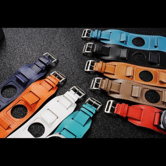 Replacement Genuine Leather Bracelet for Samsung Watch Band Gear S3 Frontier