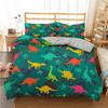 Print Cartoon Animal Dachshund Bedding Set Bedroom Decorative Quilt Cover With Pillowcases Cute Pet Dog,Dinosaur,deer,unicorn