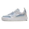 Li Ning 001 Unblock Denim Résistant à l'usure Respirant Tige Basse Chaussures de Skate Femme Chaussures de Skate Bleu Blanc AGCT086-1
