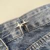 Detachable Fashion Shaped Jean Button Clasps Waist Extender Pin Jean Button, No Sewing Required, Fit Instant Jean Button