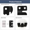 Pack of 8, Stainless Steel Mountain Character Hanging Buckle Insert Picture Frame Mirror Frame Gallery Pendant Connector Hanging Picture Buckle Bed