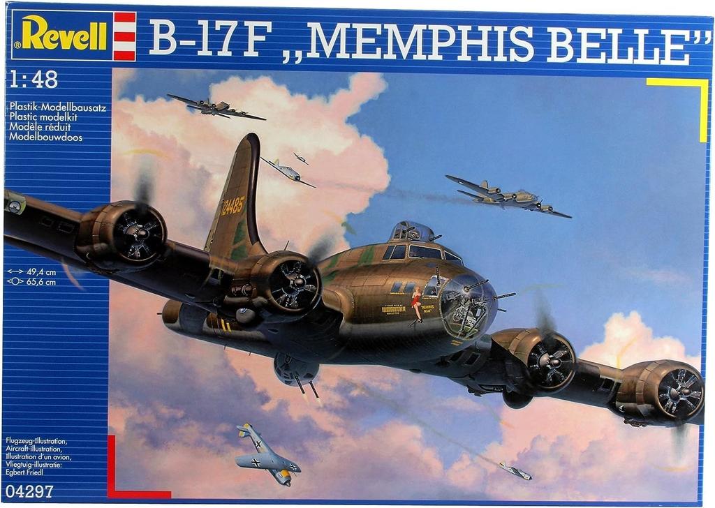 German Revell Memphis Belle Plastic Model 1/48 B-17F