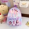 תרמיל ורוד קל 10 אינץ' KPop ציידי שדים Rumi Mira Zoey HUNTR/X Saja תיק בית ספר לבנים ובנות גן Moch