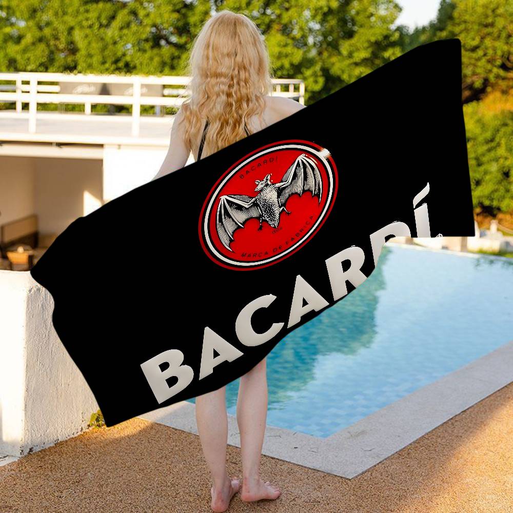 B-Bacardis Rum Große Mikrofaser Strandtücher Schnelltrocknendes Handtuch Sand Strandtücher Poolhandtuch für Reise Schwimmbad Yoga