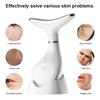 Neck Beauty Instrument with Base Microcurrent Facial Massager LED Photon Skin Rejuvenation Neck Face Skin Care Tool for Wrinkle