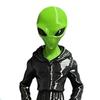 Yousheng Alien Wearing Hoodie Statue, 3D Printed Green Alien Figurine, Collectible Alien Sculpture, Sci-Fi Desktop Decoration Gift for Alien Lovers