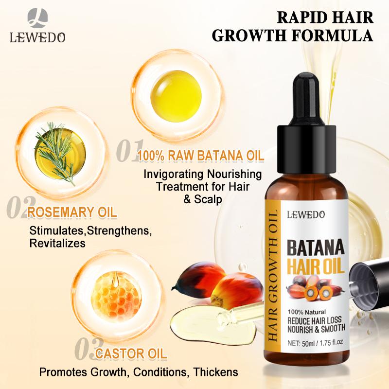 Natural 50ml Pure Batana Oil For Hair Growth Sevich Batana Oil Butter Hair Mask From Honduras Hair Loss Treatment For Black Men & Women