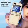 For Samsung Galaxy Z Flip6 5G/Z Flip5 5G Case Electroplating Hard PC Folding Phone Cover