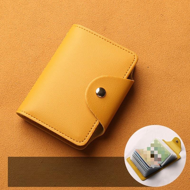 Card Holder for Men and Women Compac Mini Large-capacity Card Slot Multi-card Holder Id Storage Bag Card Holder Card Holder