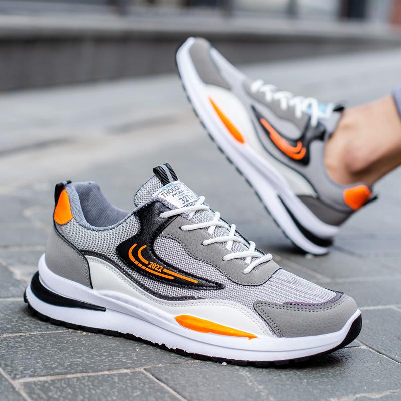 Men's New Sneakers Running Tennis Casual Walking Vulcanized Shoes Mesh Fly Woven Elastic Comfortable Breathable Fashion Design