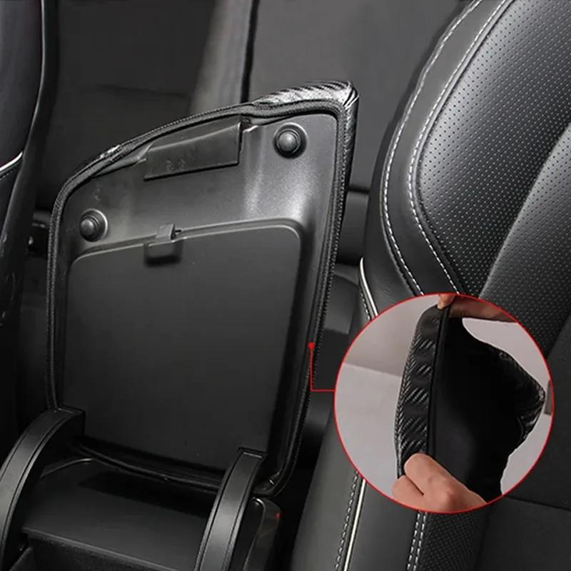 PU Leather Car Armrest Box Pad Center Console Protection Cushion Sleeve Decoration Cover for Volvo XC60 S60 V60 S90 V90 XC90