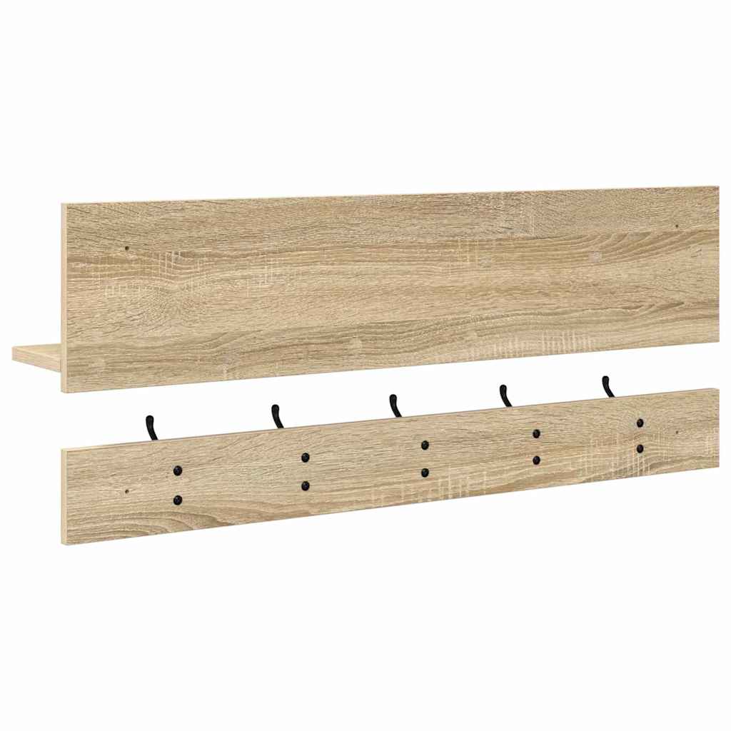 Wall Mounted Nightstand Sonoma Oak 90 x 15 x 36 cm