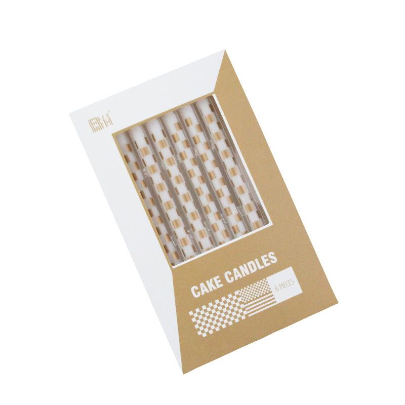 

Новый Инстаграм стиль набор из 6 свечей креативной формы карандаша для украшения выпечки, романтичное оформление вечеринки, свеча A24 birthday candle