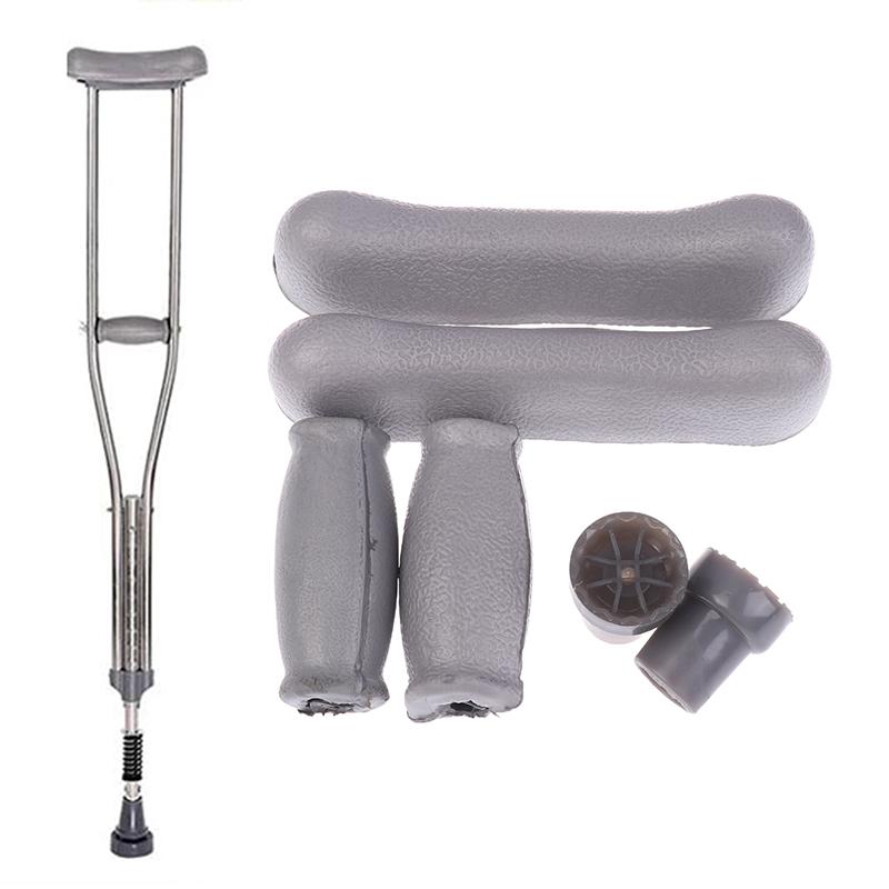Complete 6pcs Kit for Crutch: Antislip Hand and Underarm Pad Replacements