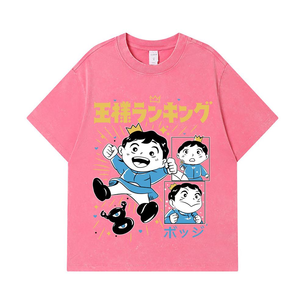 275 GSM Washed T-shirts 100% Cotton Ousama Ranking V2 Print Unisex Heavy Cotton T Shirt