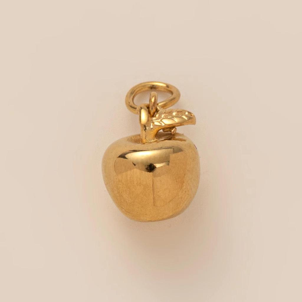 18K Gold Plated Stainless Steel Adjustable Chain with Fruit Pendant for DIY Jewelry