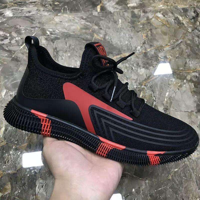 

2025 summer men s shoes mesh fly-woven casual shoes trendy breathable sports shoes men s street stall cloth shoes 39