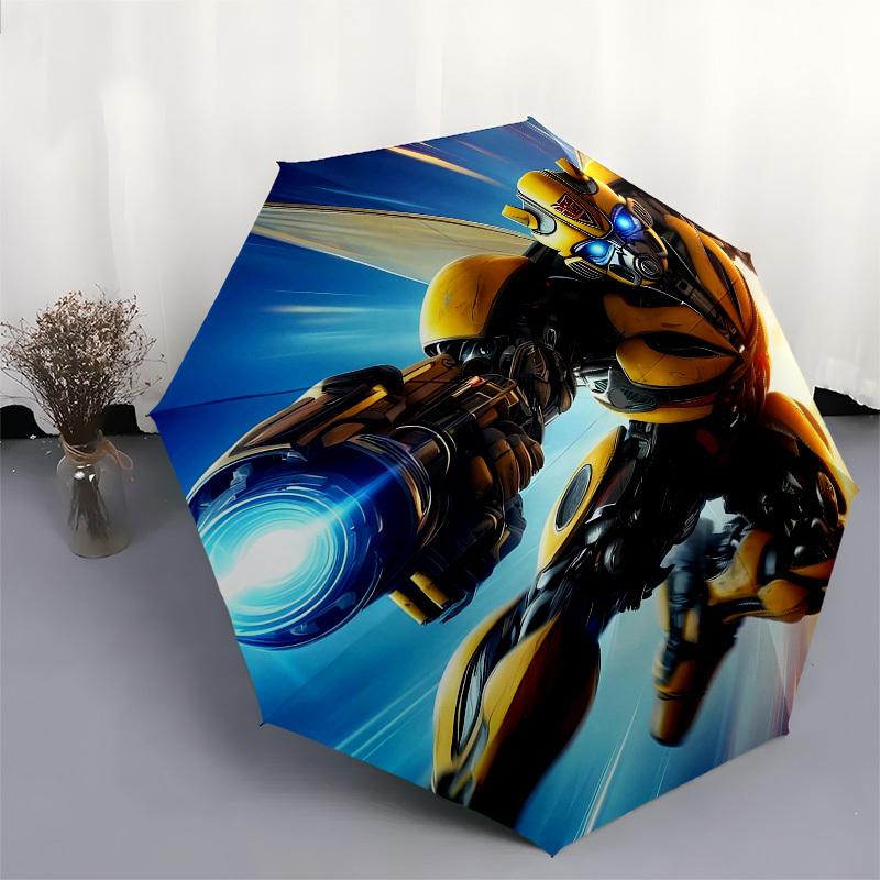 Transformer, Bumblebee Automatic Opening and Closing, 8 rib Structure Portable Umbrella, Suitable for Men and Women in All Seasons Perfect