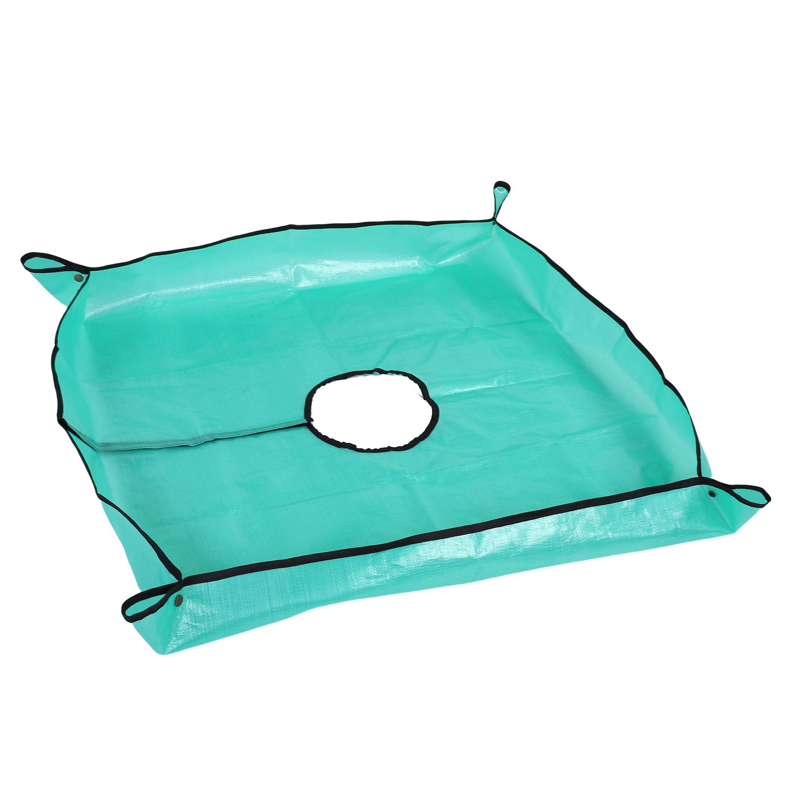 

Landscape Tarp 7.8in Hole Water Proof Pruning Tarp with 4 Corner Buckle for Bush Shrub Tree Trimming