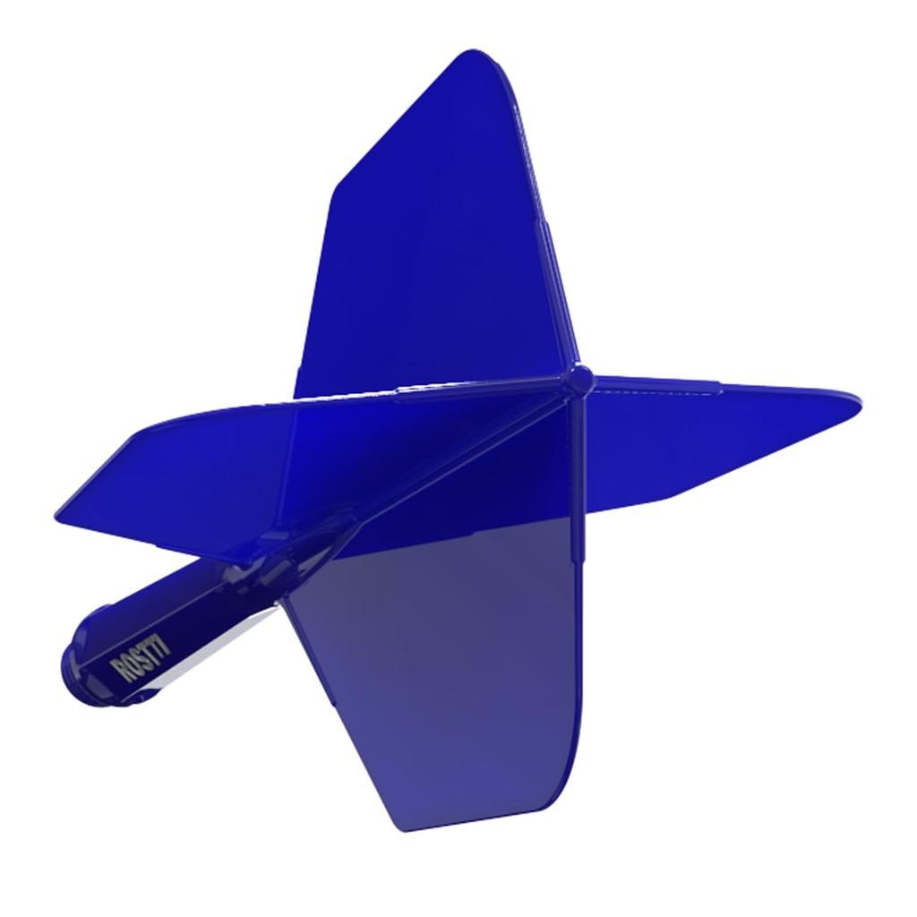 CUESOUL ROST 77 Integrated Big Wing Set of Blue White Large Flights, Shape, 3, Flights, Logo, (CS-77-3S-S)