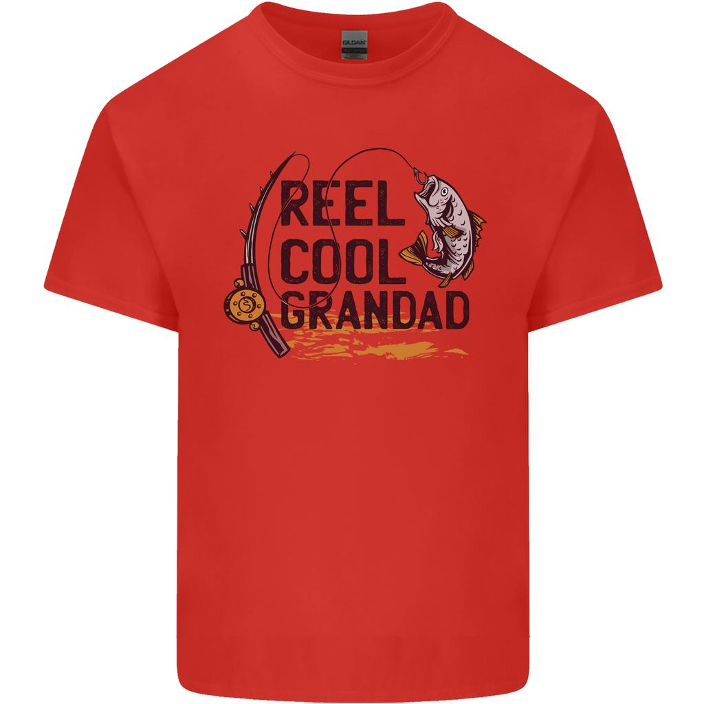 Reel Cool Grandad Funny Fishing FisherUnisex Unisexs Light Cotton TShirt
