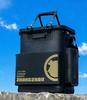 Foldable Hard Shell Fishing Bucket & Seat with Integrated Live Fish Storage