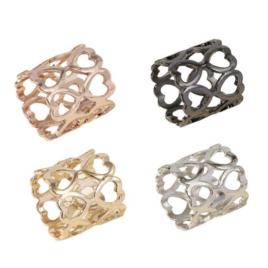 Hollow Out Love Scarf Buckle, Women Silk Scarves Clip, Scarf Ring Wrap Holder Clamp for Hair Accessory Bag Charm Belt Embellishment