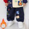 Japanese Style Autumn Children's Woven Pants for Boys and Girls