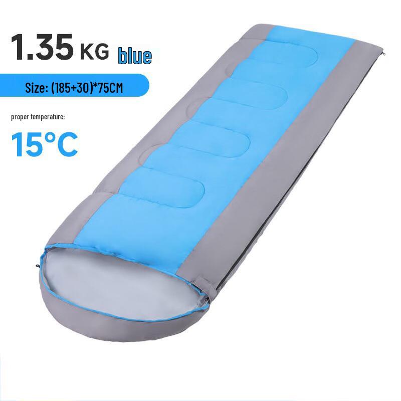

Adult Hooded Envelope Sleeping Bag 2.1x0.75m