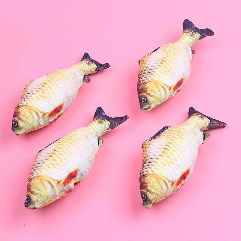 Plush Simulated Fish Pet Cat Toy Catnip Teasing Cat Grinding Teeth Cat Mint Fish Toy Pet Supplies
