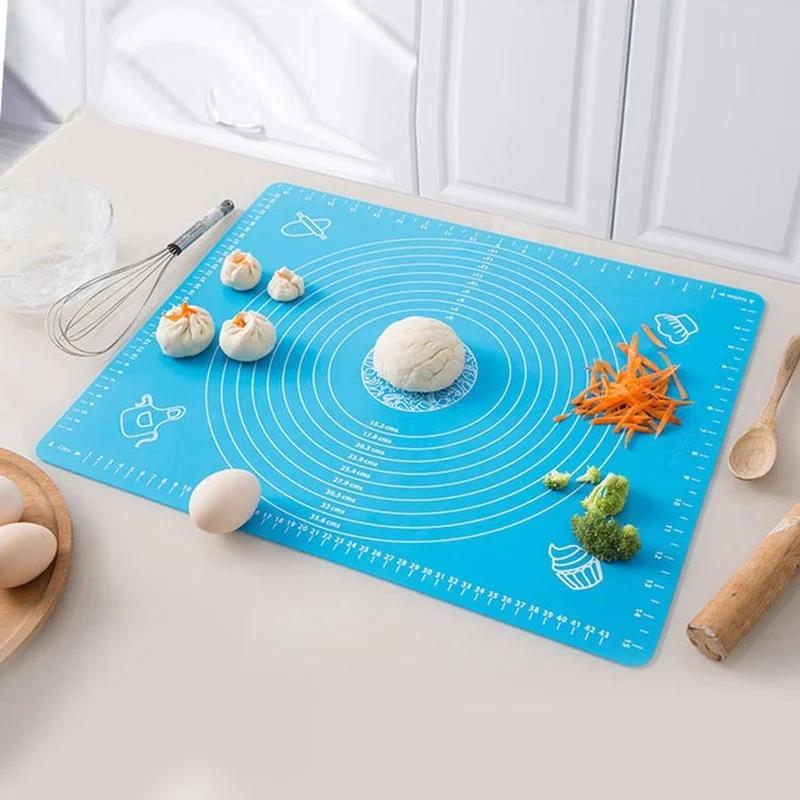 40*50cm Silicone Baking Mat Sheet Large Kneading Pad for Rolling Dough Pizza Dough Non-Stick Maker Pastry Kitchen Accessories