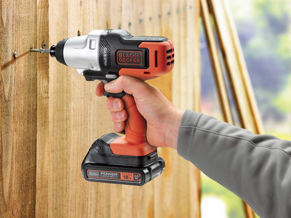 18V Cordless EVO185E1 for Impact Drill Circular and Reciprocating Saw In One with Bits [Online Exclusive] BLACK+DECKER Multi-Tool DIY Driver, Driver,