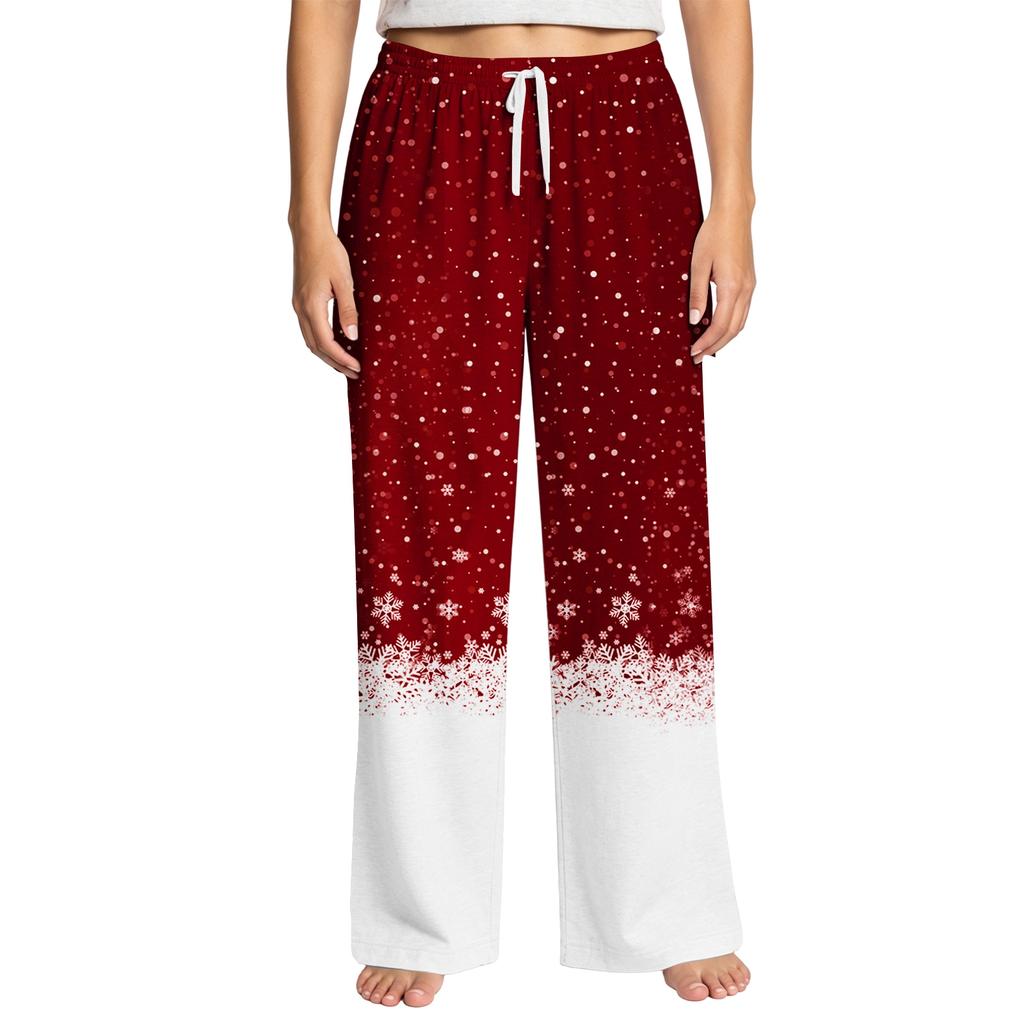 Women's Christmas Print Pajama Pants
