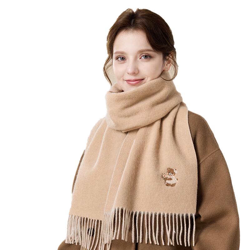 JIUMU Women's Pure Wool Scarf and Shawl