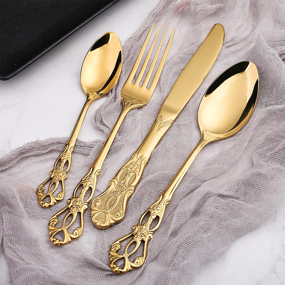 HANYANG Knife & Fork Set 304 Stainless Steel Cutlery Knife, Fork & Spoon Gift Set