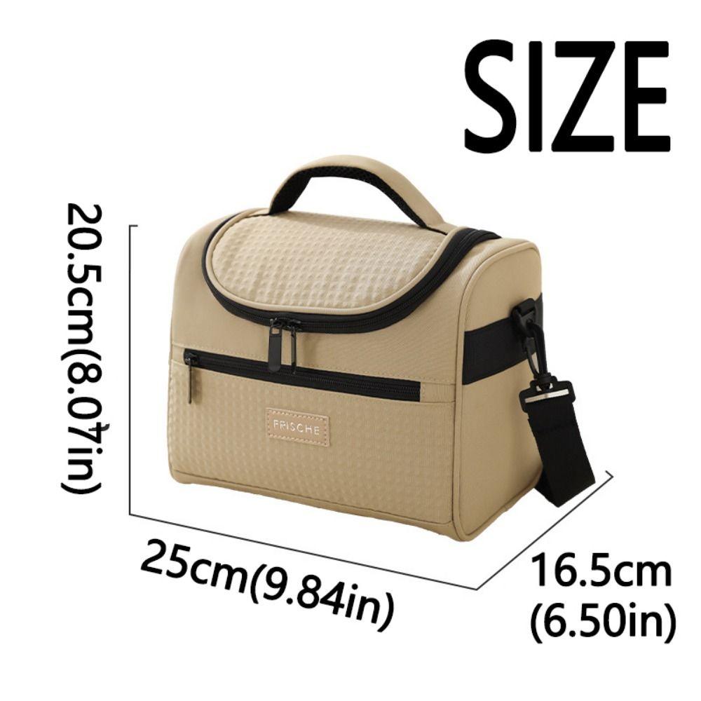 Durable Handle Lunch Box Large Capacity Tote Food Container Practical Insulated Lunch Bag  Travel