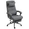 Ergonomic Office Chair with Adjustable Height, Armrests and Footrest, 66x70x115-123 cm, Grey